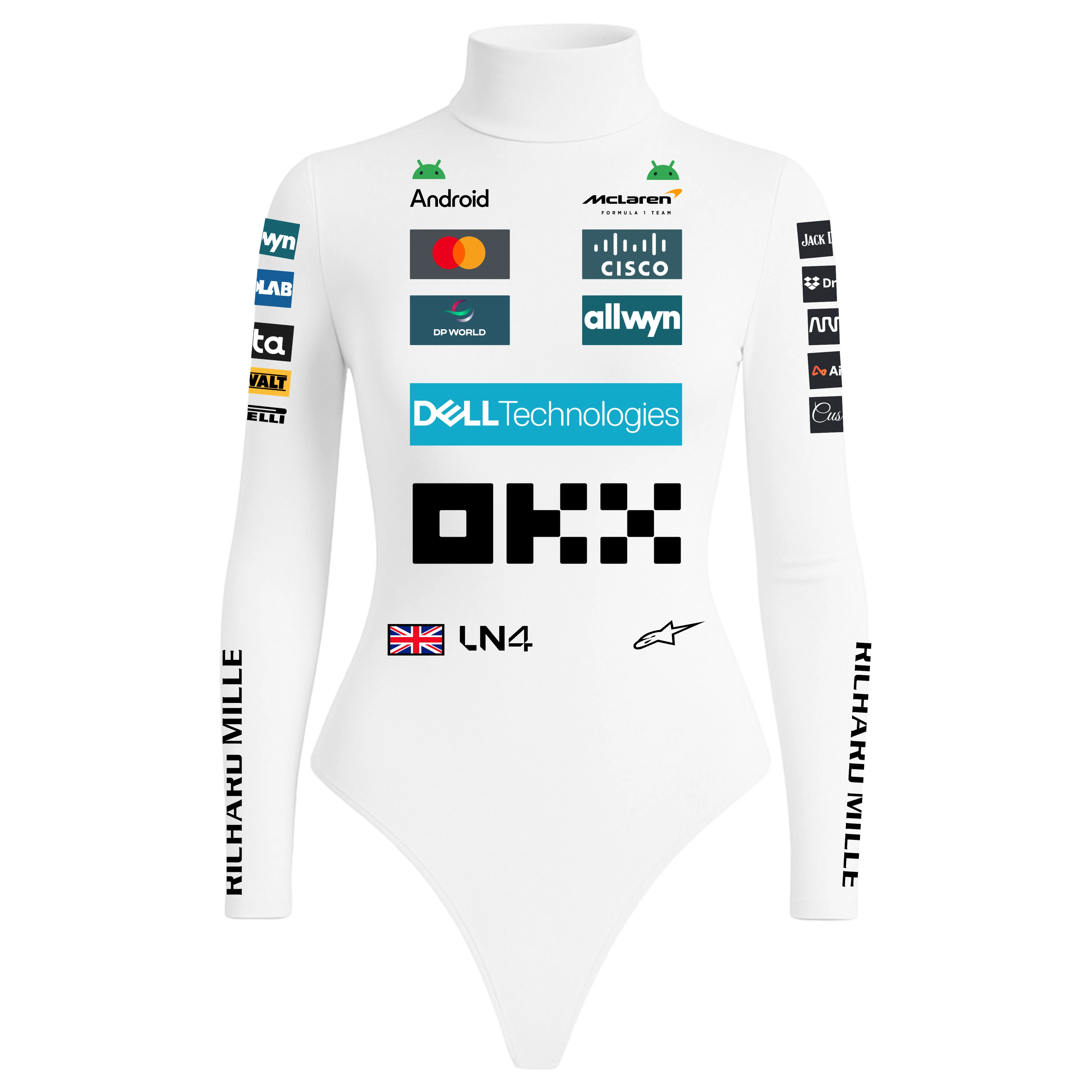 Macaquinho Lando Norris Mclaren Branco - 2025