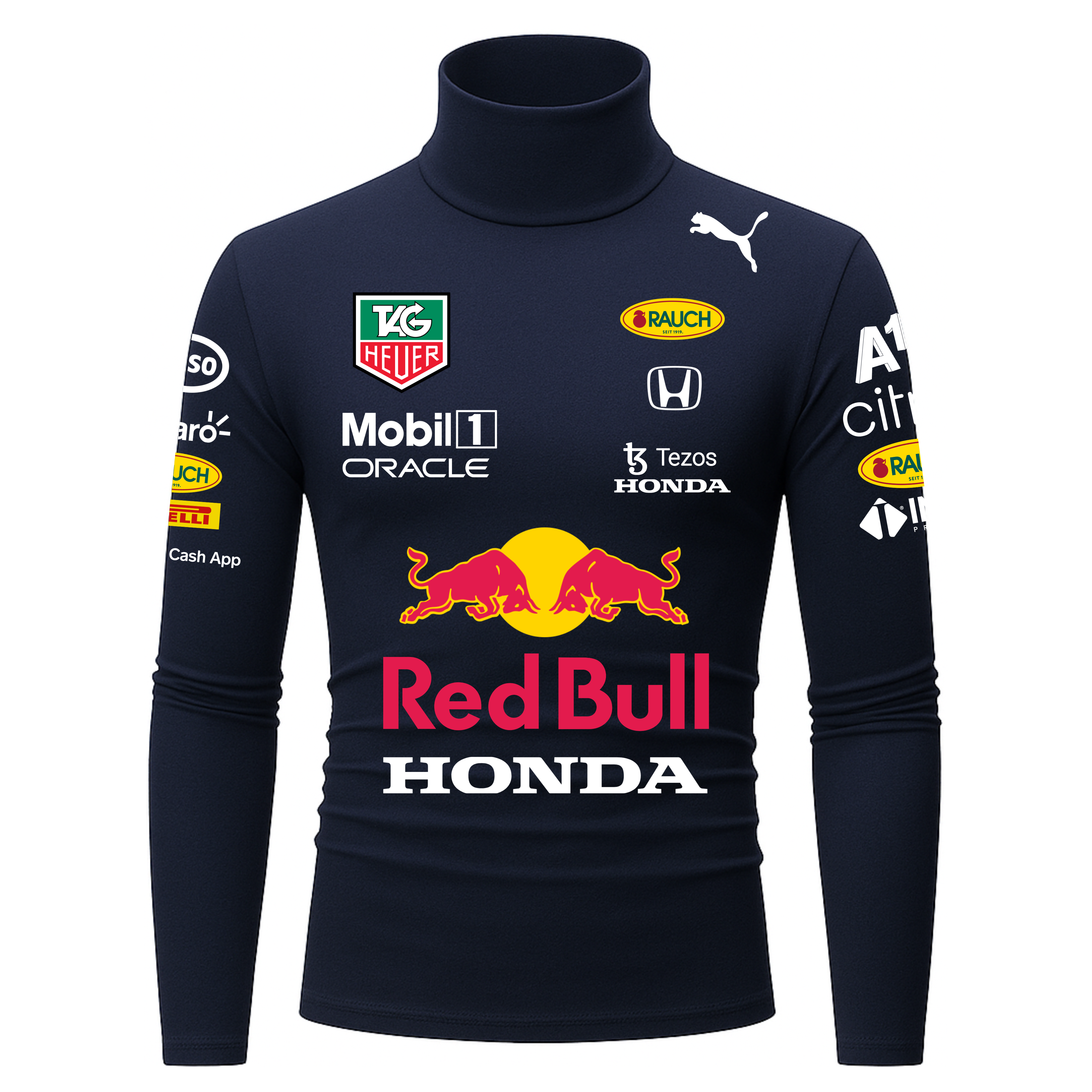 Camiseta Masculina Red Bull Max Verstappen Azul marinho