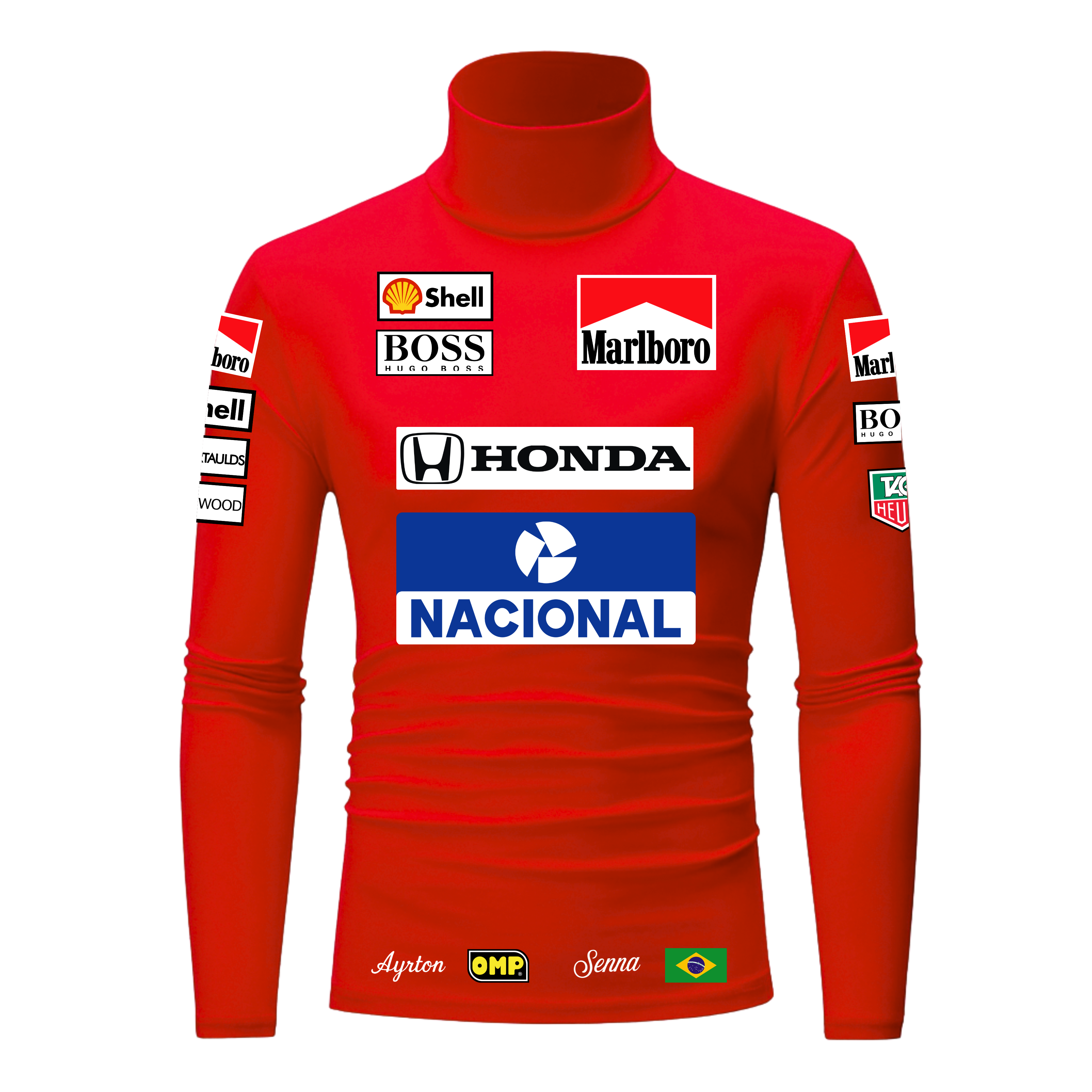 Camiseta Masculina Ayrton Senna 1983 Vermelho