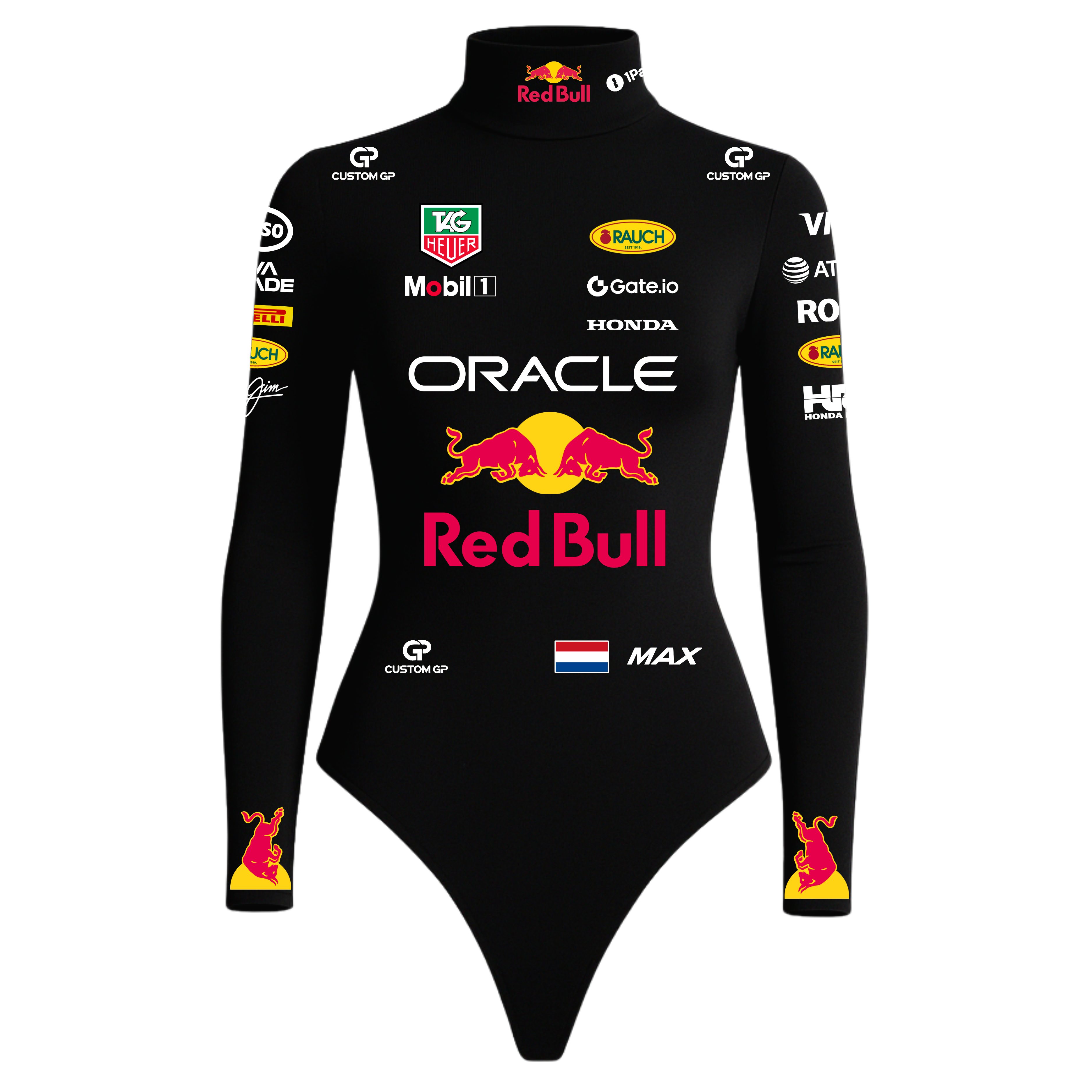 Body Max Verstappen Red Bull Preto - 2025