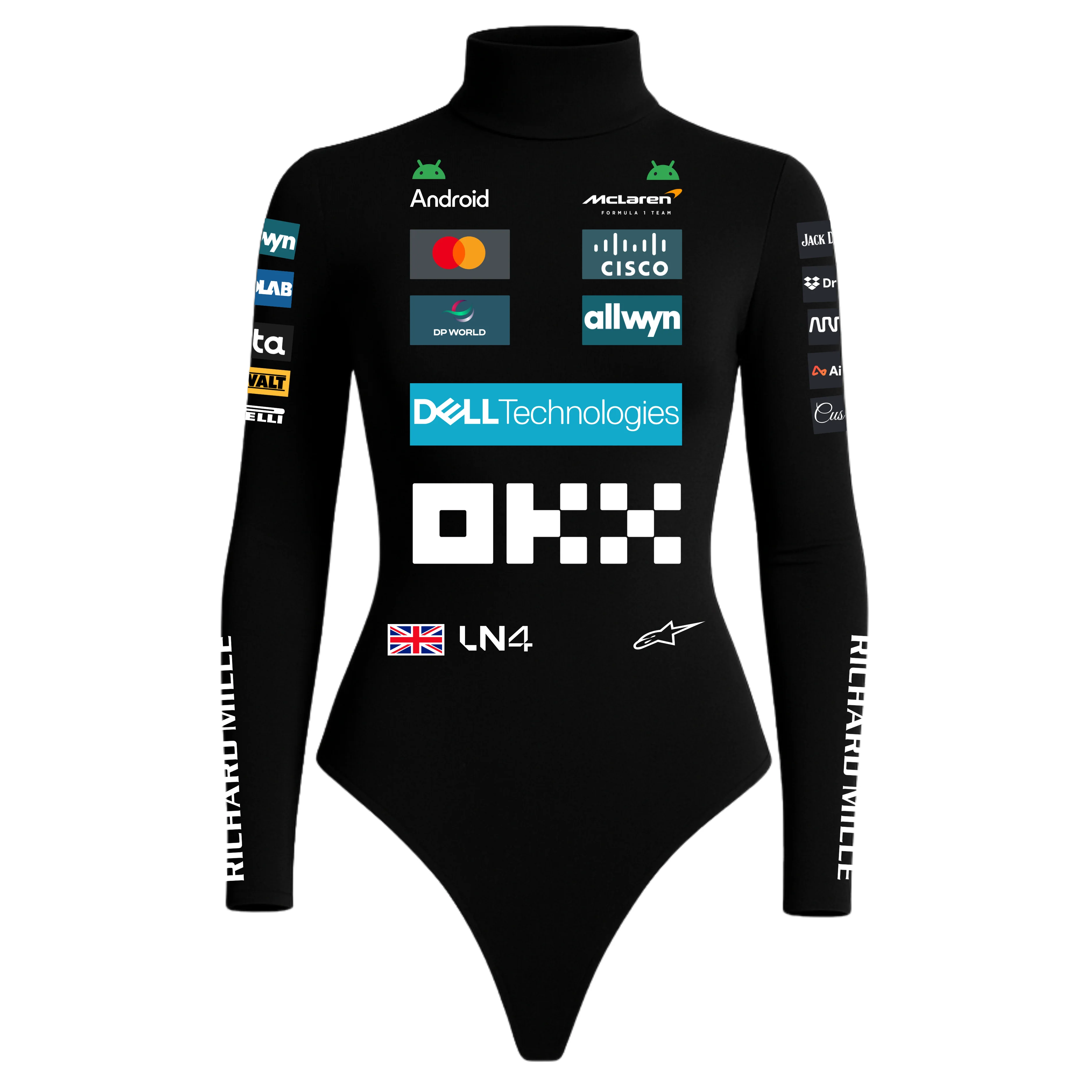 Body Lando Norris Mclaren Preto - 2025