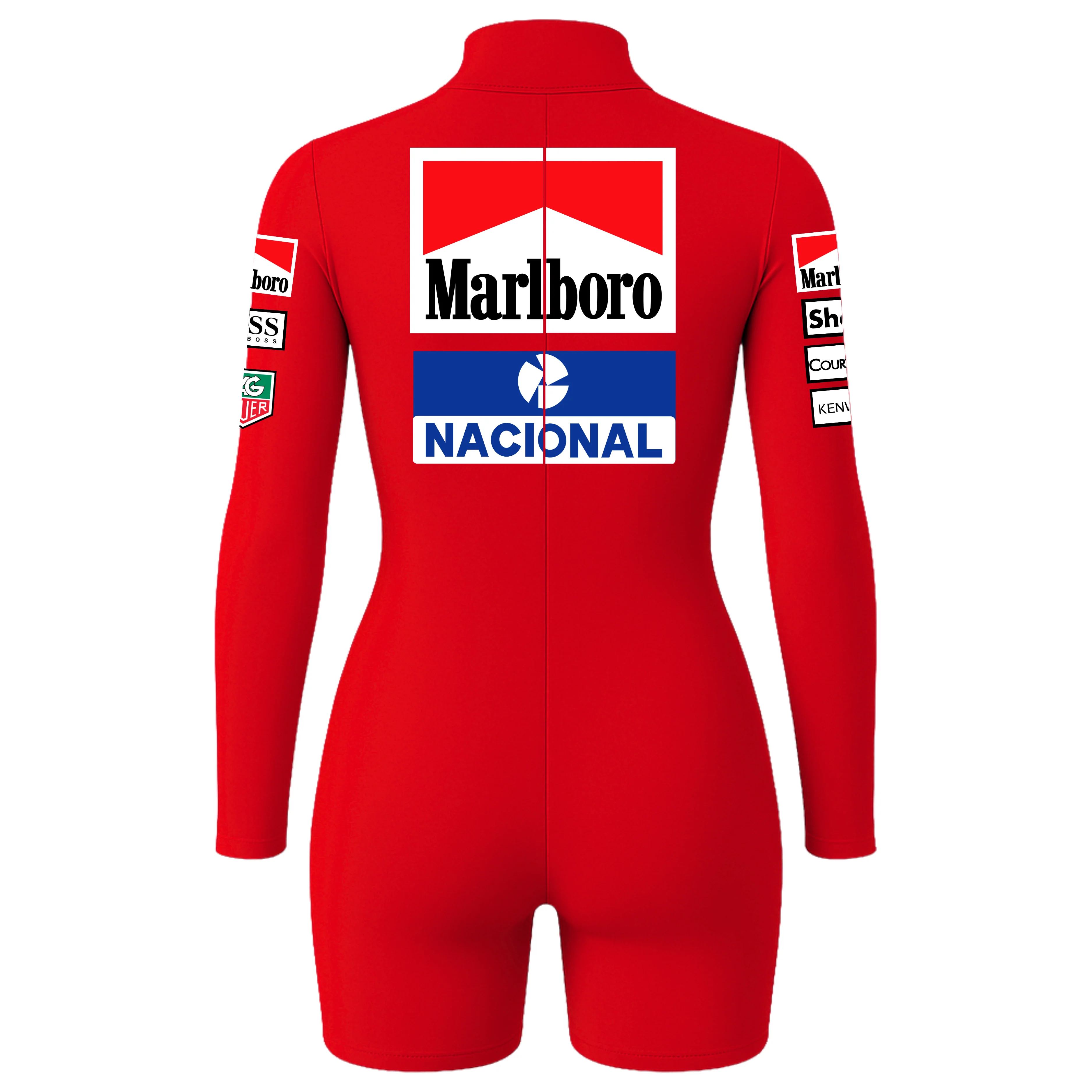 Macaquinho Feminino Ayrton Senna Vermelho - 1983