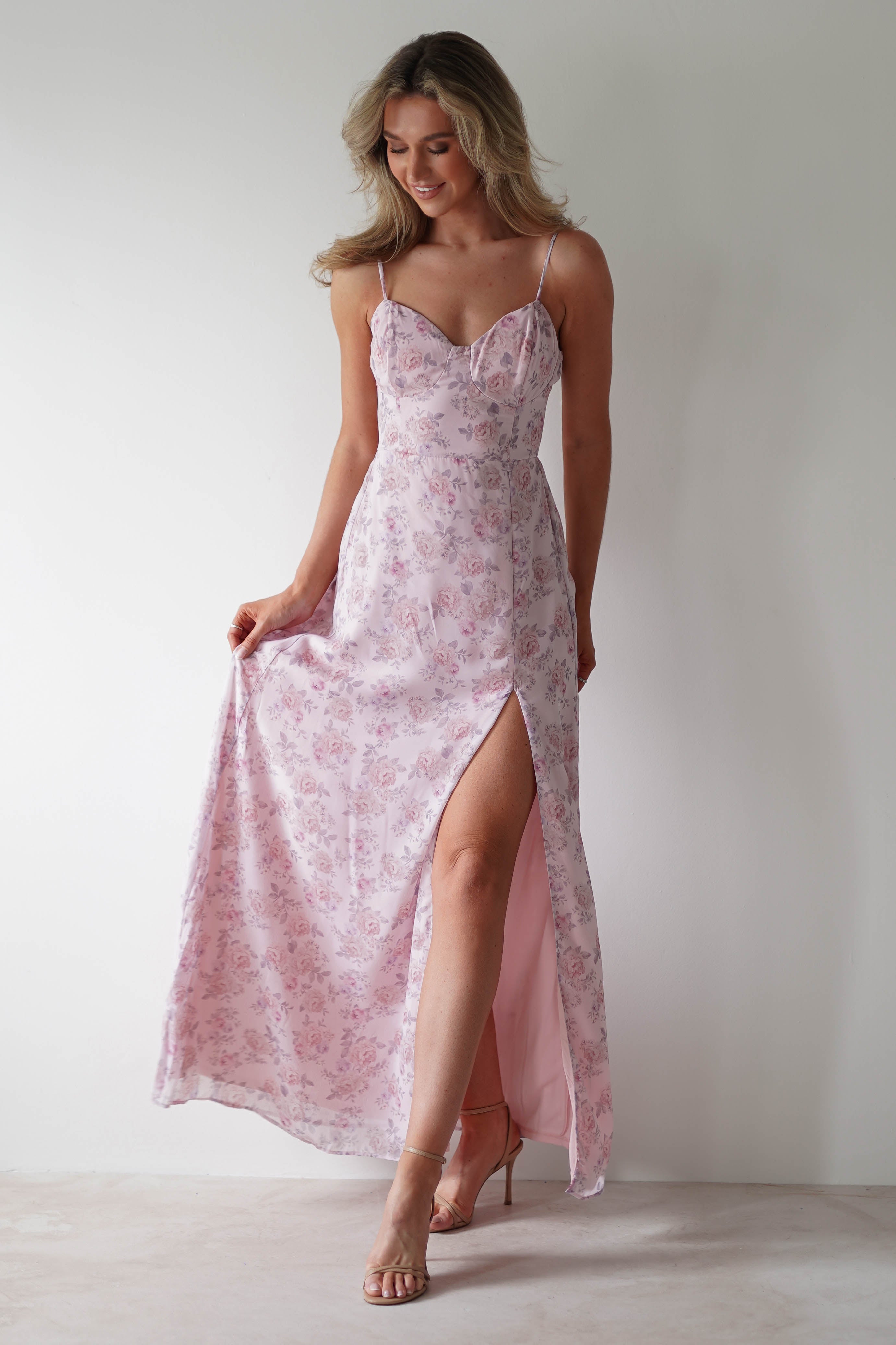 Vestido Floral Remi Rosa